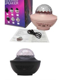 Dönen Işıklı Disko Topu Projektör Müzik Çalarlı Disco Speaker