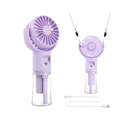 Dönen Su Sisli El Fanı – 4 Kademeli Rüzgar, Şeffaf Su Haznesi, Sessiz Çalışma