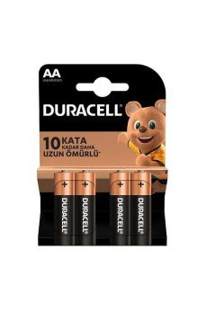 Duracell Alkalin Pil AA 4'' lü Paket Duracell Alkalin Pil AA 4'' lü Paket