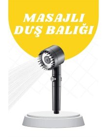 Duş Başlığı Yüksek Basınçlı Masaj Taraklı 3 Kademeli