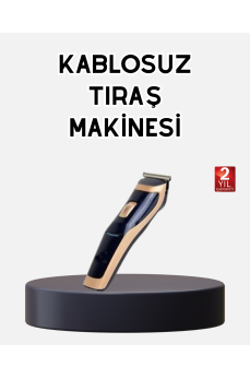 Profesyonel Şarjlı Saç ve Sakal Kesme Makinesi – Unisex, 12 mm Ayarlanabilir Başlık