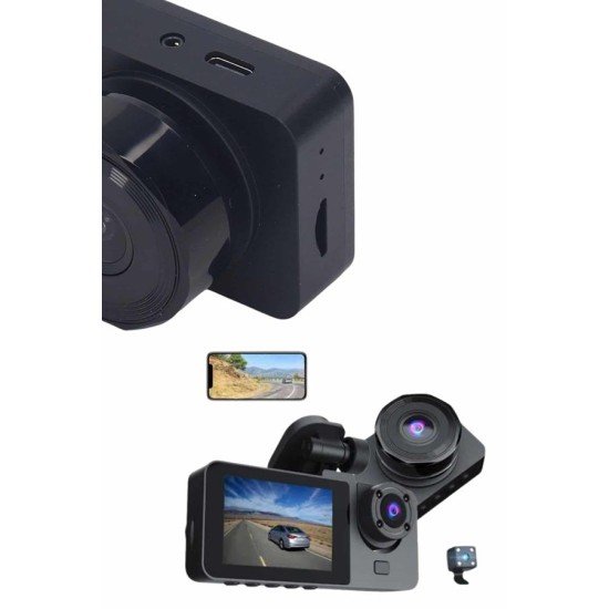 DVR Araç İçi Kamera Hareket Algılayabilen 1080P CarPlay Video Kaydedici