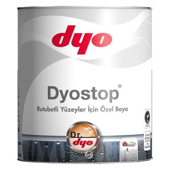 DYO Dyostop Rutubet ve Nem Boyası 0,75 Litre DYO Dyostop Rutubet ve Nem Boyası 0,75 Litre