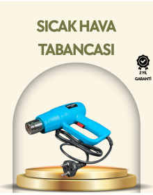 2000W Profesyonel 2 Kademeli Isı Tabancası Sıcak Hava Üfleme