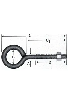 Kaynaklı Civata M8x190 - 50 Adet