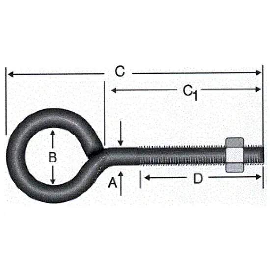 Kaynaklı Civata M8x190 - 50 Adet