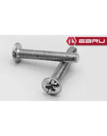 Yuvarlak Yıldız Başlı RYSB Kulp Vidası, Civata M4x20 - 500 Adet