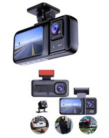 Ekranlı Sürüş Kaydedici DVR Ön ve Arka Kameralı Full HD Çözünürlüklü