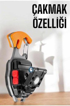 El Feneri Acil Işık Seti Tornavida Düdük Kapak Açma Kamp Lambası