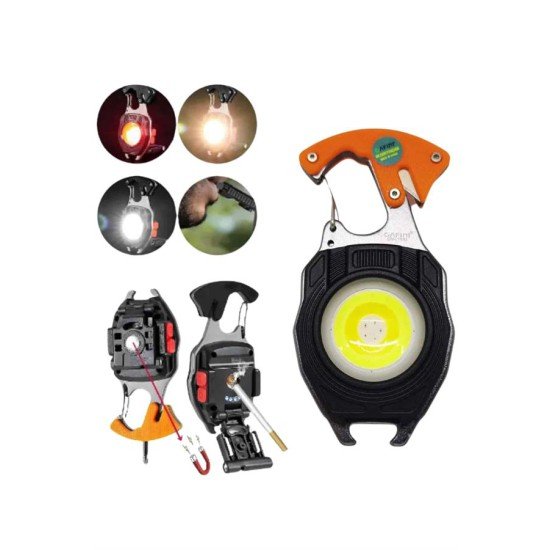 El Feneri LED Anahtarlık Çok Fonksiyonlu Mini Çakmak Özellikli El Feneri LED Anahtarlık Çok Fonksiyonlu Mini Çakmak Özellikli