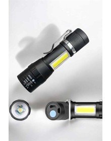 El Feneri Led USB Şarjlı Zoom Mini Led Işık Acil Durum Feneri