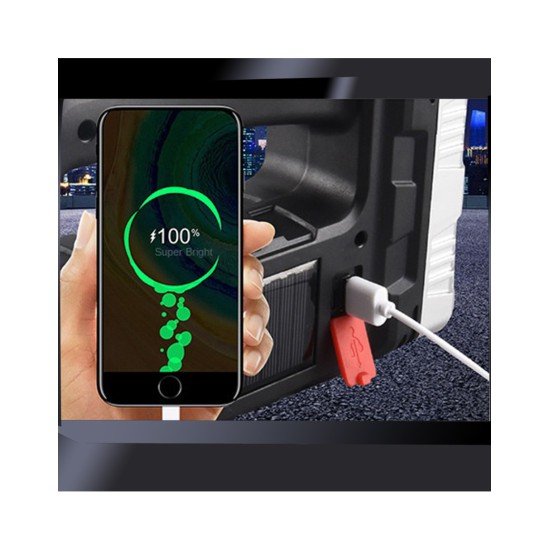 El Feneri Solar Panelli Ledli Powerbank Cob Fener