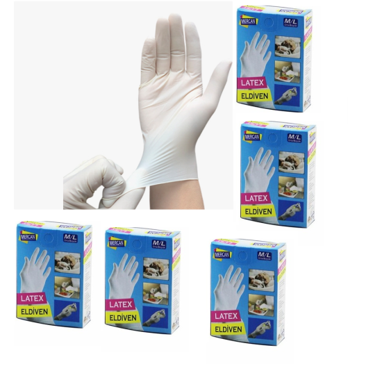Eldiven Latex Eldiven Muayene Eldiveni M/L 30 Adet