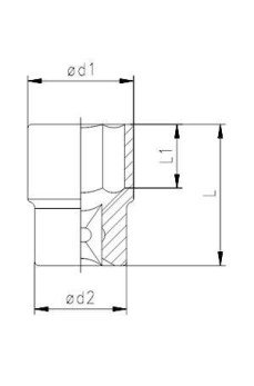 Elta 1115 1/2'' Lokma Anahtar 30 mm