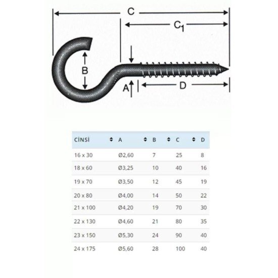 BA2180 21X80 Açık Piton 10 Adet