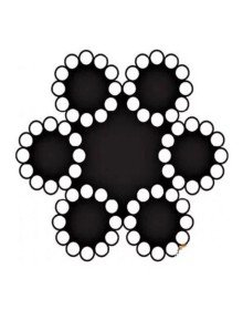 Çelik Halat 6 mm 10 Metre (6X12+7 K.ÖZ)