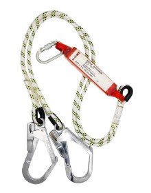 Çift Bacaklı Şok Emicili Lanyard Büyük Kancalı