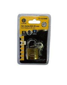 Tudor 25 mm Kısa Sarı Asma Kilit