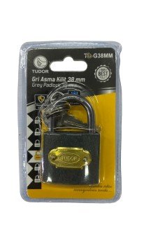 Tudor 38 mm Kısa Gri Asma Kilit