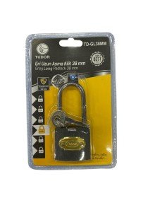 Tudor 38 mm Uzun Gri Asma Kilit