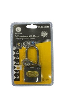 Tudor 38 mm Uzun Gri Asma Kilit