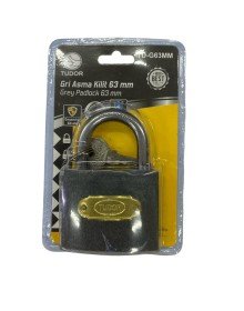 Tudor 63 mm Kısa Gri Asma Kilit