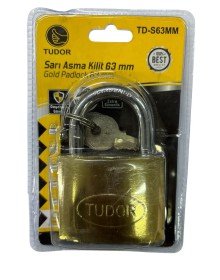Tudor 63 mm Sarı Asma Kilit