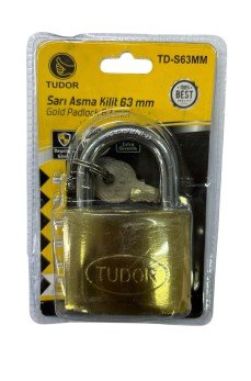 Tudor 63 mm Sarı Asma Kilit