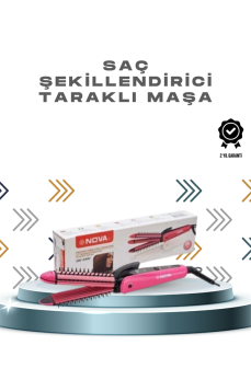 Ergonomik Tasarımlı Fön ve Maşa Uyumlu Saç Şekillendirici Maşa
