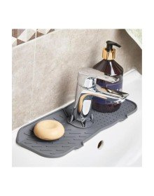 Esnek Musluk Lavabo Matı - Mutfak Banyo Batarya Su Tutucu Bulaşık Süngeri Matı