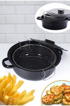 Essan Yanmaz ve Yapışmaz Fritöz Kızartma Tenceresi