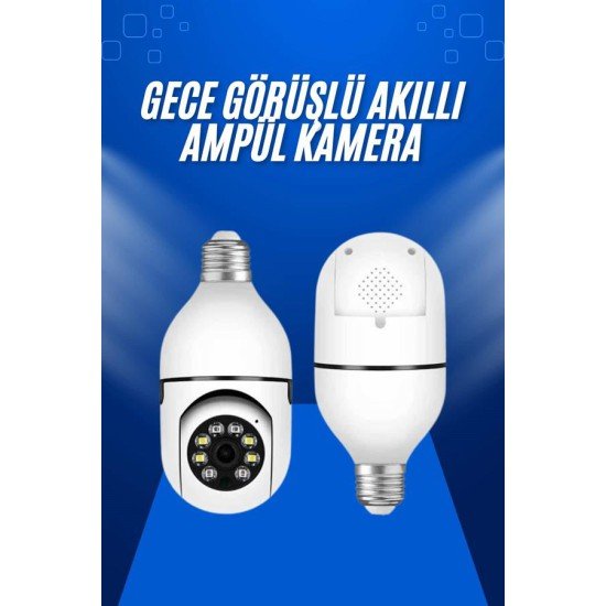 Ev Kamerası Wifi Kamerası Gece Görüşlü Akıllı Ampül Kamera Ev Kamerası Wifi Kamerası Gece Görüşlü Akıllı Ampül Kamera
