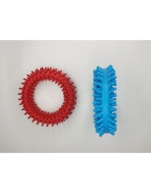 2 adet Evcil Hayvan Diş Temizleyici Oyuncak - Isırma Çember Seti