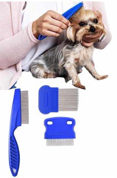 Evcil Hayvan Bit Tarağı Seti Paslanmaz Çelik Bıçaklı 4'lü Set