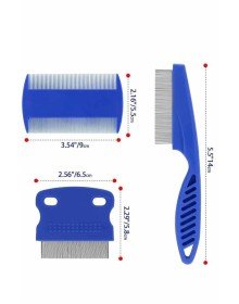 Evcil Hayvan Tarak Seti 4'lü Bit Tarağı Ked Köpek Tüyüne Uygun