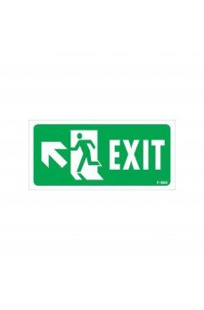 Exit Sol Yukarıı Uyarı Levhası 17,5x25 KOD:960 Exit Sol Yukarıı Uyarı Levhası 17,5x25 KOD:960