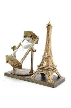 Eyfel Kulesi Tasarımlı Kum Saati Kristalleştirilmiş Kum Saati Dekoratif Ahşap Görünümlü Eyfel Kulesi Tasarımlı Kum Saati Kristalleştirilmiş Kum Saati Dekoratif Ahşap Görünümlü