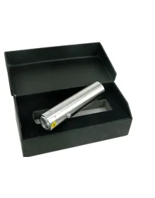 F BK30 Paslanmaz Metal El Feneri - Pilli, Kutulu, Sellektörlü