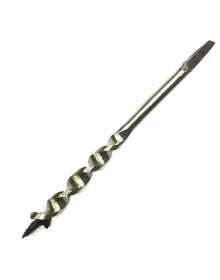 Fenerli Ahşap Burgu El, Matkap Ucu - Dört Köşe 22 mm