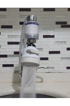 Filtreli Kireç Önleyici 360 Derece Dönen Hareketli Musluk Başlığı - 3 Fonksiyonlu - Krem Filtreli Kireç Önleyici 360 Derece Dönen Hareketli Musluk Başlığı - 3 Fonksiyonlu - Krem