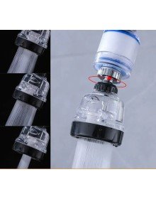 Filtreli Su Tasarruflu 3 Fonksiyonlu Oynar Musluk Başlığı - Şeffaf