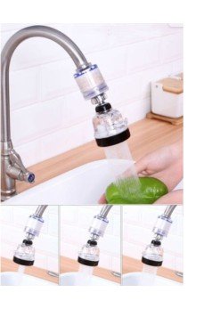 Filtreli Su Tasarruflu 3 Fonksiyonlu Oynar Musluk Başlığı - Şeffaf Filtreli Su Tasarruflu 3 Fonksiyonlu Oynar Musluk Başlığı - Şeffaf