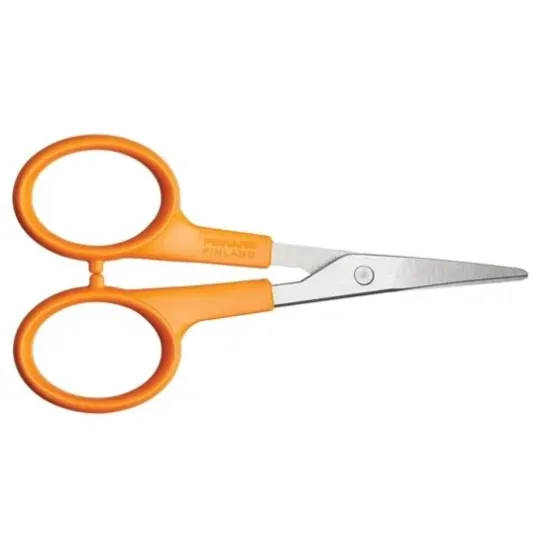 Fiskars 9808 M204 Kavisli Nakış Aplike Makası No: 4 inç / 10 cm - Paslanmaz Çelik