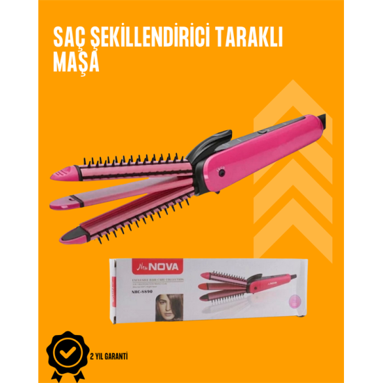 Fön İşlemine Uyumlu Sabitleyici Saç Tarağı