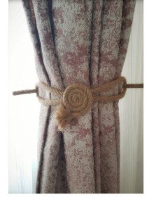 6 Adet Fon Perde Aksesuarı Braçol Tül Perde Tutacağı Perde Süsü Spiral Jüt Halat Estetiği