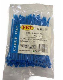FRT Mavi 2,5x100 Kablo Bağı