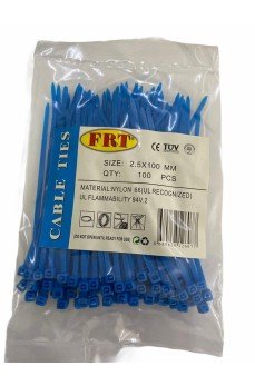 FRT Mavi 2,5x100 Kablo Bağı FRT Mavi 2,5x100 Kablo Bağı