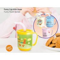 3 Adet pipetli Çocuk Içecek Bardağı Desenli Bardak 350ml 3 Adet pipetli Çocuk Içecek Bardağı Desenli Bardak 350ml