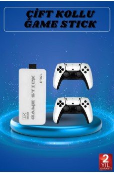 Game Stick 4K Retro Çift Kollu Atari Oyunlari +20000 Oyunlu Konsol Nostalji Game Stick 4K Retro Çift Kollu Atari Oyunlari +20000 Oyunlu Konsol Nostalji