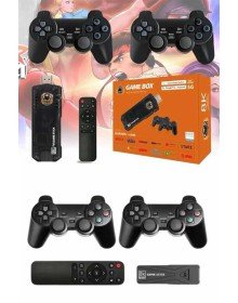 Game Stick Çift Oyun Konsolu Smart TV Game Box 8k Ultra HD 64 Gb